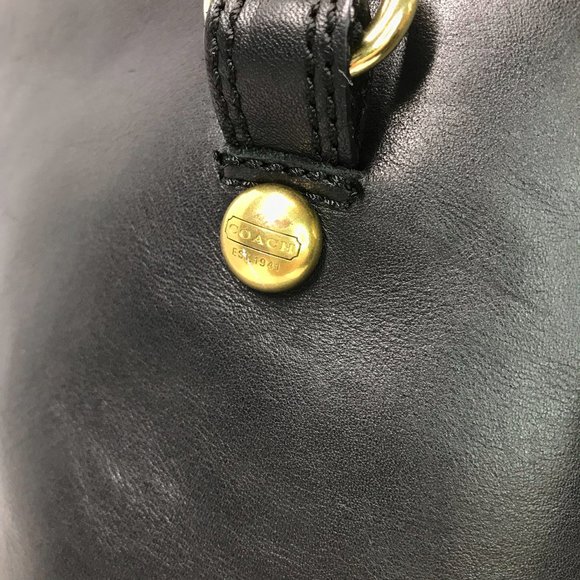 Coach Black & Gold Leather Knee High Martta Boot - Picture 7 of 15